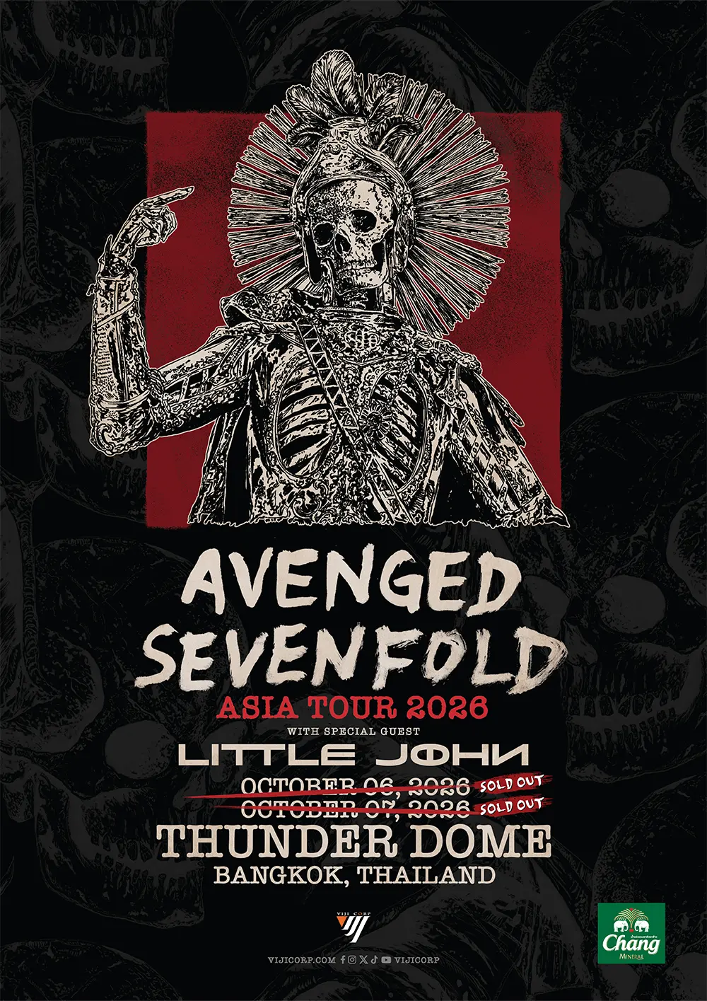 Avenged Sevenfold Asia Tour 2026 in Bangkok